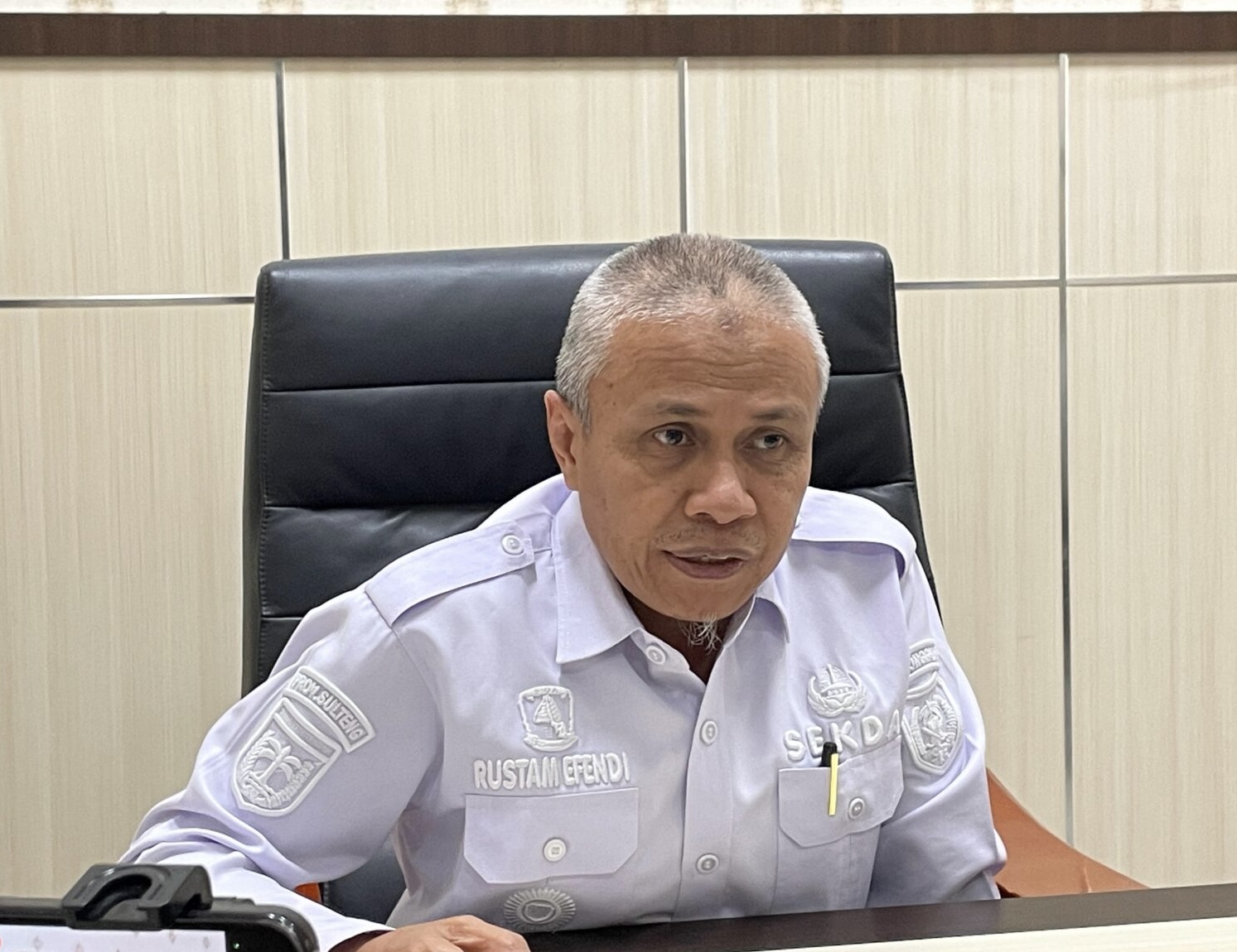 Sekretaris Daerah Kabupaten Donggala, Rustam Efendi | Foto: Ist
