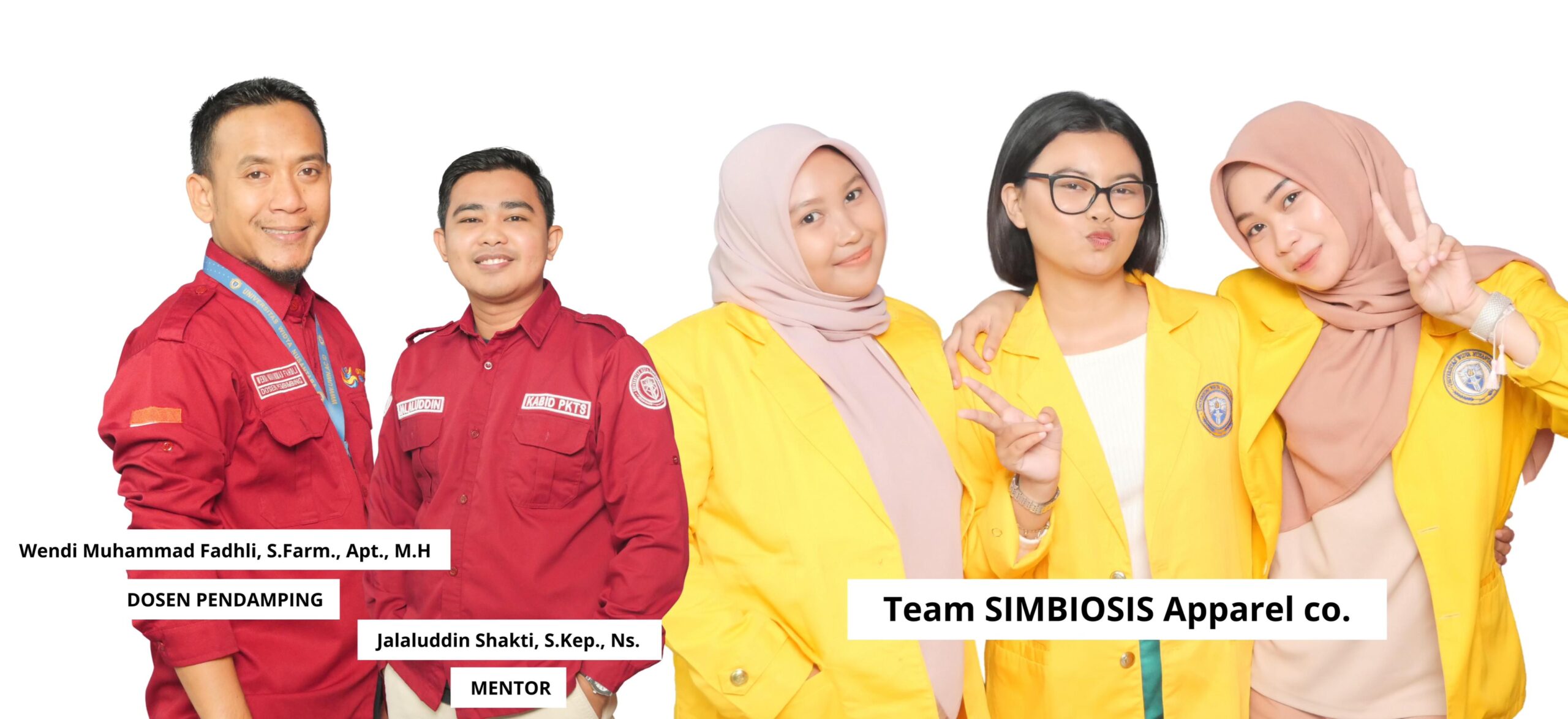 Tim P2MW Universitas Widya Nusantara (UWN) Palu yang diketuai Anissa Anggraini bersama anggota Nur Rahmah dan Thersa Valensya R., didampingi oleh dosen pendamping Apt. Wendi Muhammad Fadhli, S.Farm., M.H., dan mentor Jalaluddin Shakti, S.Kep., Ns. | Foto: Ist